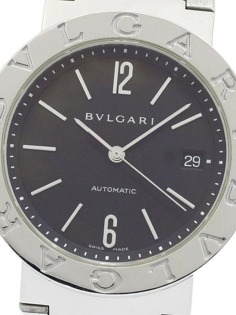 Bvlgari Bvlgaribvlgari Bb33ss Date Black Dial Automatic Mens Watch937530